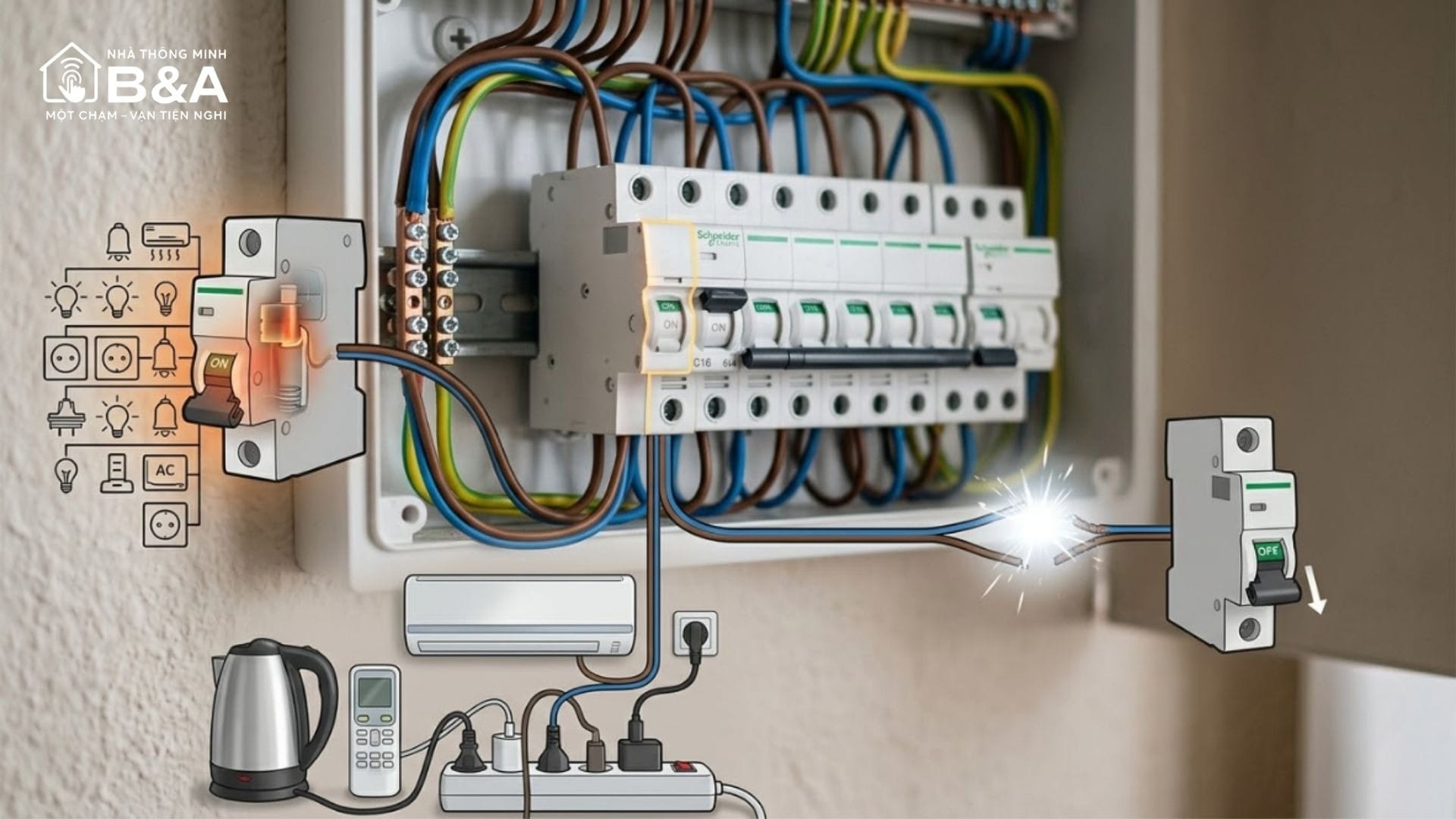 10+ Tiêu Chí Lựa Chọn Công Tắc Cảm Ứng Thông Minh Cho Ngôi Nhà Hiện Đại 7 MCB là gì, MCCB là gì khi lắp công tắc cảm ứng?