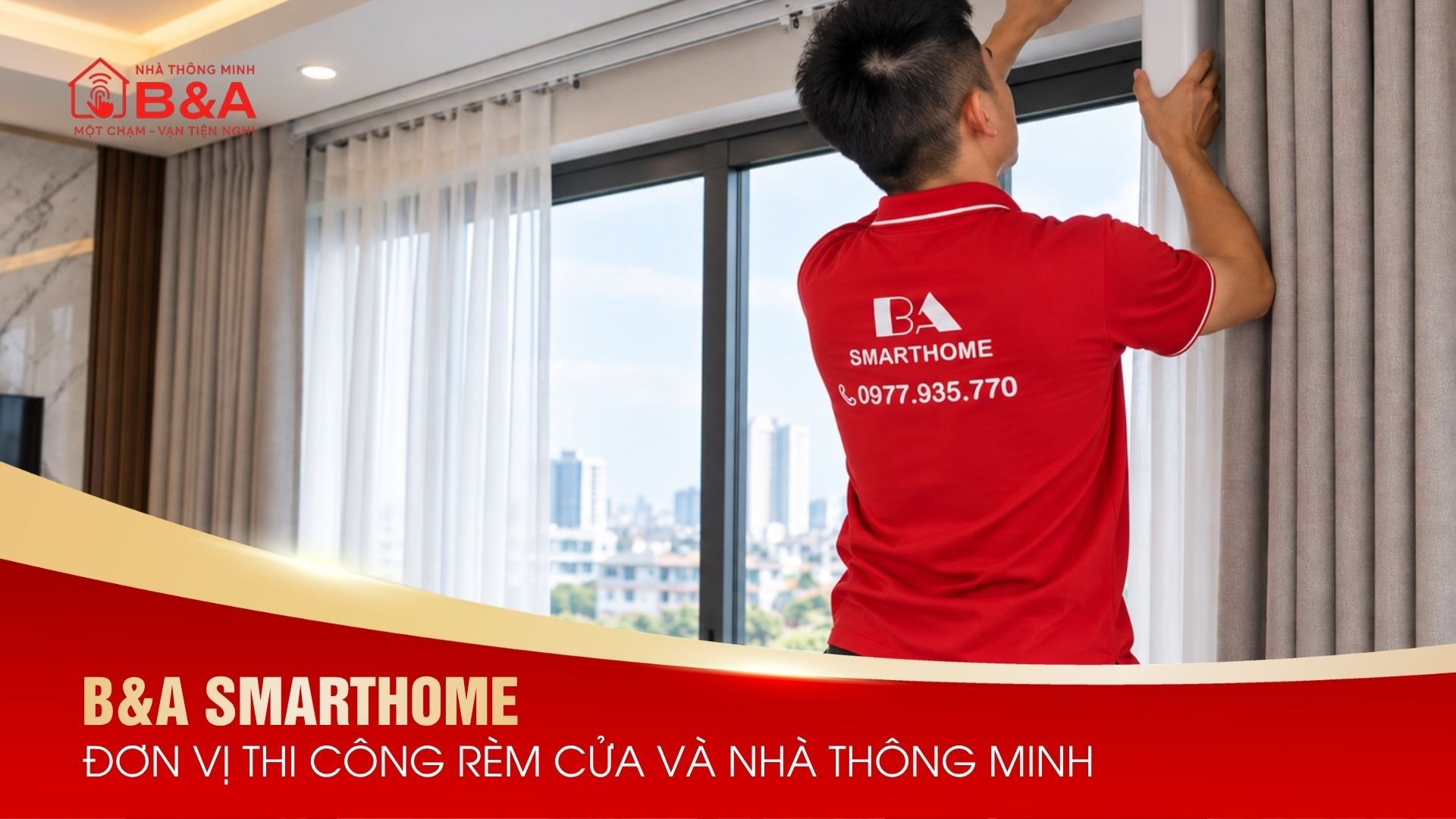 Dịch vụ thi công rèm tự động, báo giá và chính sách bảo hành uy tín